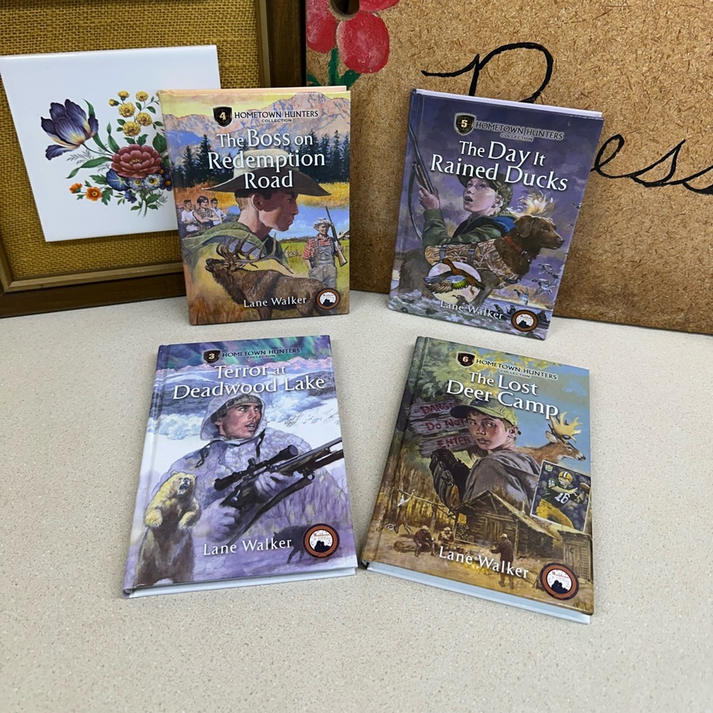 Lane Walker Hometown Hunters 4-Book Set - Illustrated Adventure Covers Hardback